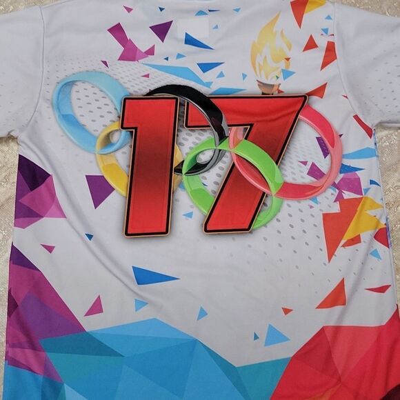 WILLIES SHIRTS OLYMPIC 17 COLOR POLY JERSEY TEE SIZE MEDIUM - Picture 4 of 5